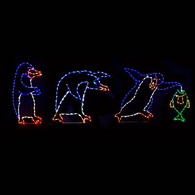 LED Fishing Penguin Set