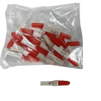 LED Replacement Bulb 21 Style Red - White Base (Pack of 25)
