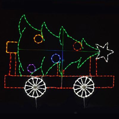 Train Car with Christmas Tree