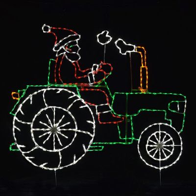 Santa on Tractor