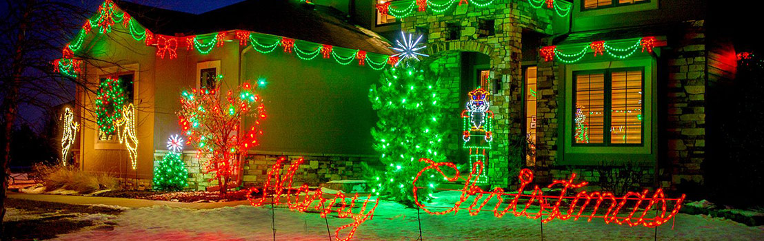 Outdoor Christmas Lights in Papillion, NE, Omaha, Bellevue, NE, Grenta, NE, and Valley, NE